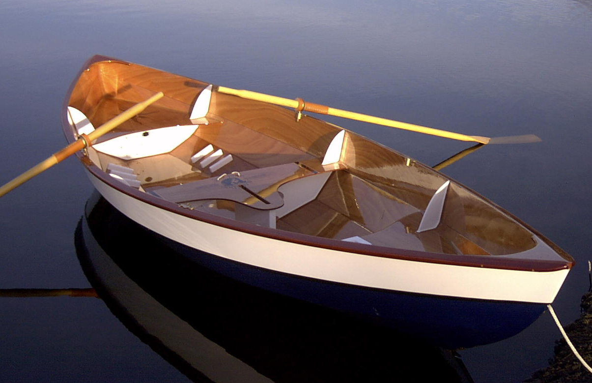 rowing skiff on water